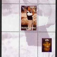 Congo 2000 Film Stars & Tiger Woods perf s/sheet #3 (Kevin Costner) unmounted mint