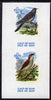 Calf of Man 1973 Birds imperf m/sheet (showing 12m Cuckoo & 50m Nightingale - from first printing without the birds' names) unmounted mint with Scout logo, Rosen CA315MS