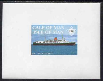 Calf of Man 1971 Ships - SS Manx Maid imperf m/sheet unmounted mint (Rosen CA200MS)