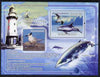 Guinea - Bissau 2008 Whales &,Sea Birds (with Lighthouse) perf souvenir sheet unmounted mint