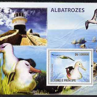 St Thomas & Prince Islands 2008 Albatross (with Lighthouse) perf souvenir sheet unmounted mint