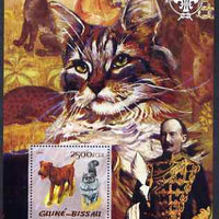 Guinea - Bissau 2005 Cats and Dogs perf souvenir sheet with Scouts logo unmounted mint Mi Bl 470