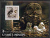 St Thomas & Prince Islands 2003 Owls (with Lord Baden-Powell) perf souvenir sheet unmounted mint Mi Bl 1430