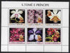 St Thomas & Prince Islands 2003 Orchids (with Marilyn Monroe) perf sheetlet containing 6 values unmounted mint Mi 2043-48