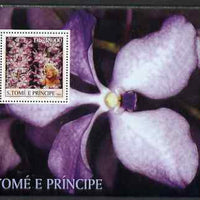 St Thomas & Prince Islands 2003 Orchids (with Marilyn Monroe) perf souvenir sheet unmounted mint Mi Bl 1434