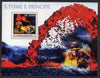 St Thomas & Prince Islands 2003 Volcanoes (with Molten Lava Fire-fighter & minerals) perf souvenir sheet unmounted mint Mi Bl 1424