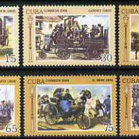 Cuba 2008 Vintage Cars perf set of 6 unmounted mint