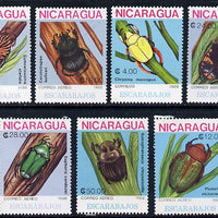 Nicaragua 1988 Beetles set of 7 unmounted mint, SG 3011-17, Scott #1726-32