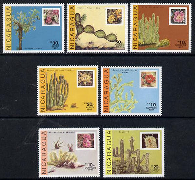 Nicaragua 1987 Cactii set of 7 unmounted mint, SG 2888-94