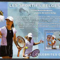 Congo 2006 Belgian Sports Personalities perf s/sheet containing 1 value (Justine-Henin Hardenne) unmounted mint