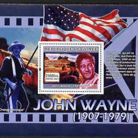 Guinea - Conakry 2007 John Wayne perf souvenir sheet (He was born in Iowa) unmounted mint Yv 639