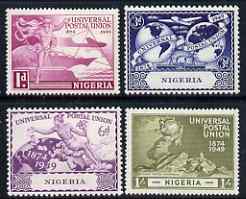 Nigeria 1949 KG6 75th Anniversary of Universal Postal Union set of 4 unmounted mint, SG 64-67