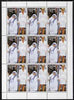 Bhutan 1997 Mother Teresa Commemoration 10nu (with Princess Di) perf sheetlet containing 9 values unmounted mint SG 1263