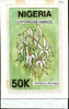 Nigeria 1993 Orchids - original hand-painted artwork for 50k value (Cyrtorchis hamata) by Godrick N Osuji on card 5" x 9" endorsed A2