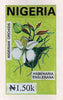 Nigeria 1993 Orchids - original hand-painted artwork for N1.50 value (Habenaria englerana) by unknown artist on board 5" x 9" endorsed C1