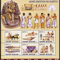 Guinea - Bissau 2005 Monuments of Egypt perf sheetlet containing 6 values unmounted mint Mi 3114-19