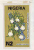 Nigeria 1993 Orchids - original hand-painted artwork for N2 value (Plectrelminthus caudatus) by Godrick N Osuji on card 5" x 9" endorsed D2