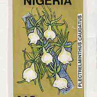 Nigeria 1993 Orchids - original hand-painted artwork for N2 value (Plectrelminthus caudatus) by Godrick N Osuji on card 5" x 9" endorsed D2