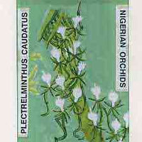 Nigeria 1993 Orchids - original hand-painted artwork for N2 value (Plectrelminthus caudatus) by unknown artist on board 5" x 9" endorsed D1