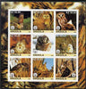 Angola 2002 Owls imperf sheetlet containing 9 values each with Scouts Logo, unmounted mint. Note this item is privately produced and is offered purely on its thematic appeal