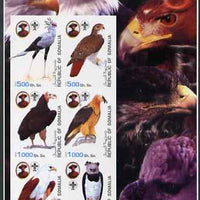 Somalia 2003 Eagles large imperf sheetlet containing set of 6 values each showing Baden Powell & Scout logo unmounted mint. Note this item is privately produced and is offered purely on its thematic appeal