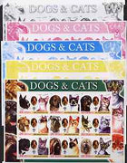 Afghanistan 2003 Dogs & Cats #2 sheetlet containing set of 9 values - the set of 5 imperf progressive proofs comprising the 4 individual colours plus all 4-colour composite, slight wrinkling at corner, unmounted mint