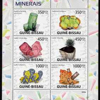 Guinea - Bissau 2009 Minerals perf sheetlet containing 6 values unmounted mint Michel 4097-4102