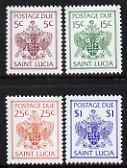 St Lucia 1981 Postage Due set of 4 unmounted mint, SG D13-16