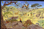 Namibia 2001 Flora & Fauna of the Central Highlands perf composite sheet containing set of 10 values unmounted mint SG 896-905