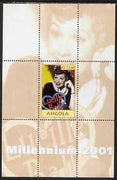 Angola 2001 Millennium series - Lucille Ball perf s/sheet unmounted mint