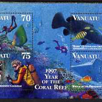 Vanuatu 1997 Diving perf m/sheet unmounted mint, SG MS 744