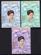 Philippines 1973 Projects Inaugurated by Imelda Marcos perf set of 3 unmounted mint, SG 1321-3