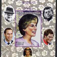 Senegal 1998 Princess Diana 200f imperf m/sheet #04 unmounted mint. Note this item is privately produced and is offered purely on its thematic appeal, it has no postal validity