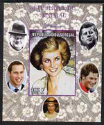 Senegal 1998 Princess Diana 200f imperf m/sheet #09 unmounted mint. Note this item is privately produced and is offered purely on its thematic appeal, it has no postal validity