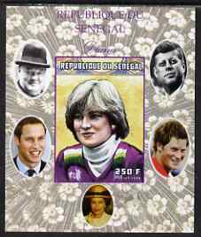 Senegal 1998 Princess Diana 250f imperf m/sheet #10 unmounted mint. Note this item is privately produced and is offered purely on its thematic appeal, it has no postal validity