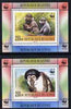 Guinea - Conakry 2000 WWF - Mangabey perf set of 2 individual de-luxe sheetlets, unmounted mint. Note this item is privately produced and is offered purely on its thematic appeal