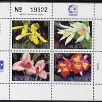 Micronesia 1995 Singapore 95 Stamp Exhibition - Orchids perf m/sheet containing set of 4 values unmounted mint, SG MS435