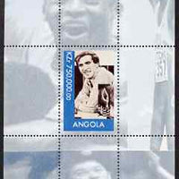 Angola 1999 Great People of the 20th Century - Bobby Fischer perf souvenir sheet (Table Tennis in background) unmounted mint. Note this item is privately produced and is offered purely on its thematic appeal