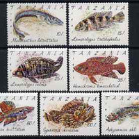 Tanzania 1992 Fishes perf set of 7 unmounted mint, SG 1136-42