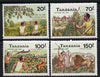 Tanzania 1992 Traditional Hunting perf set of 4 unmounted mint SG 1399-1402