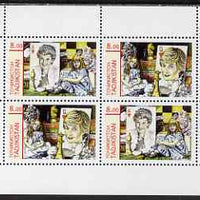 Tadjikistan 2001 Princess Diana perf sheetlet containing set of 4 values unmounted mint