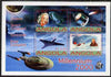 Angola 2000 Millennium perf sheetlet containing 4 values for Cinema, Concorde, Space & Polar Conquests unmounted mint