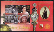 Gibraltar 2002 Golden Jubilee perf sheetlet containing complete set of 5 values unmounted mint, SG MS 1001