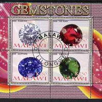 Malawi 2008 Gemstones perf sheetlet containing 4 values fine cto used