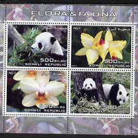 Somalia 2005 Flora & Fauna perf sheetlet containing 4 values unmounted mint