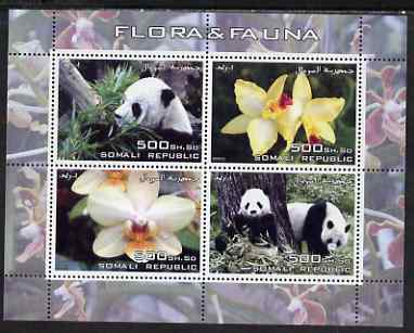 Somalia 2005 Flora & Fauna perf sheetlet containing 4 values unmounted mint