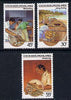 Cocos (Keeling) Islands 1985 Cocos-Malay Culture #2 (Handicrafts - Blacksmith, Woodcarving, Building Ships) set of 3 unmounted mint, SG 126-28