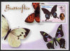 Afghanistan 2001 Butterflies #01 perf s/sheet (also showing Baden Powell and Scout & Guide Logos) unmounted mint