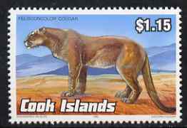 Cook Islands 1992 Endangered Species - Puma $1.15 perf unmounted mint, SG 1288