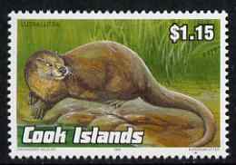 Cook Islands 1992 Endangered Species - European Otter $1.15 perf unmounted mint, SG 1289